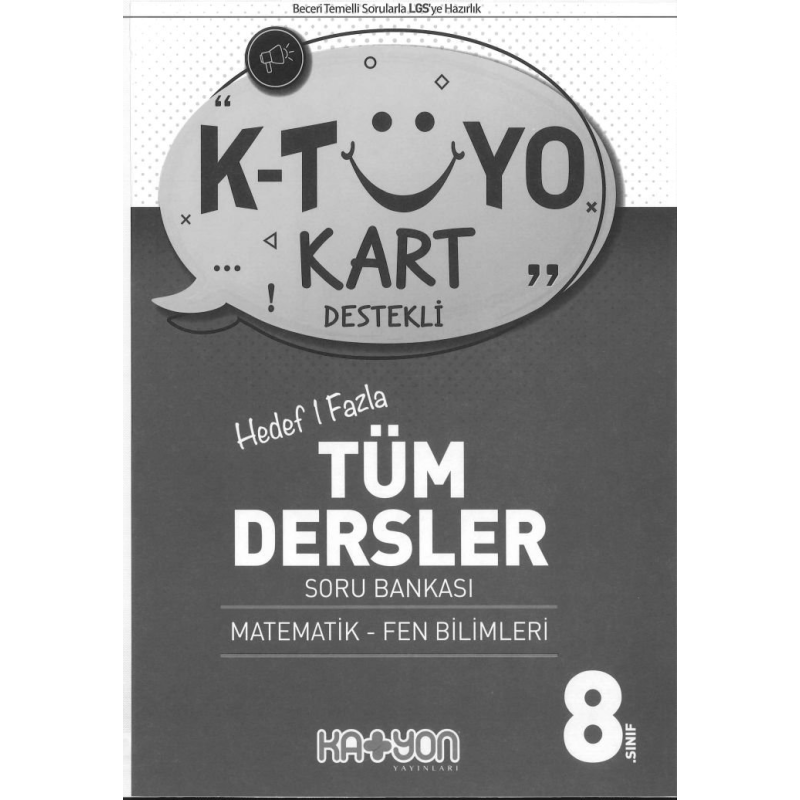 K-TÜYO KART DESTEKLİ TÜM DERSLER SORU BANKASI