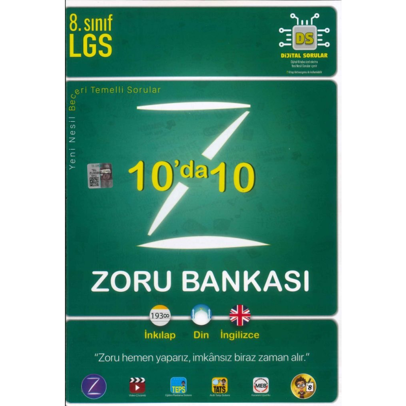 LGS 10'DA 10 ZORU BANKASI İNKILAP DİN İNGİLİZCE