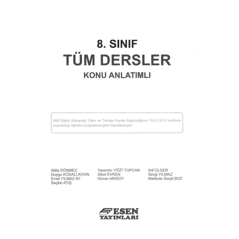 TÜM DERSLER KONU ANLATIMLI