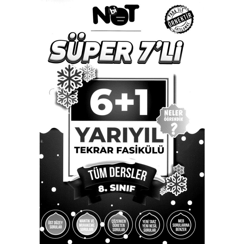 SÜPER 7'Lİ YARIYIL TEKRAR FASİKÜLÜ TÜM DERSLER