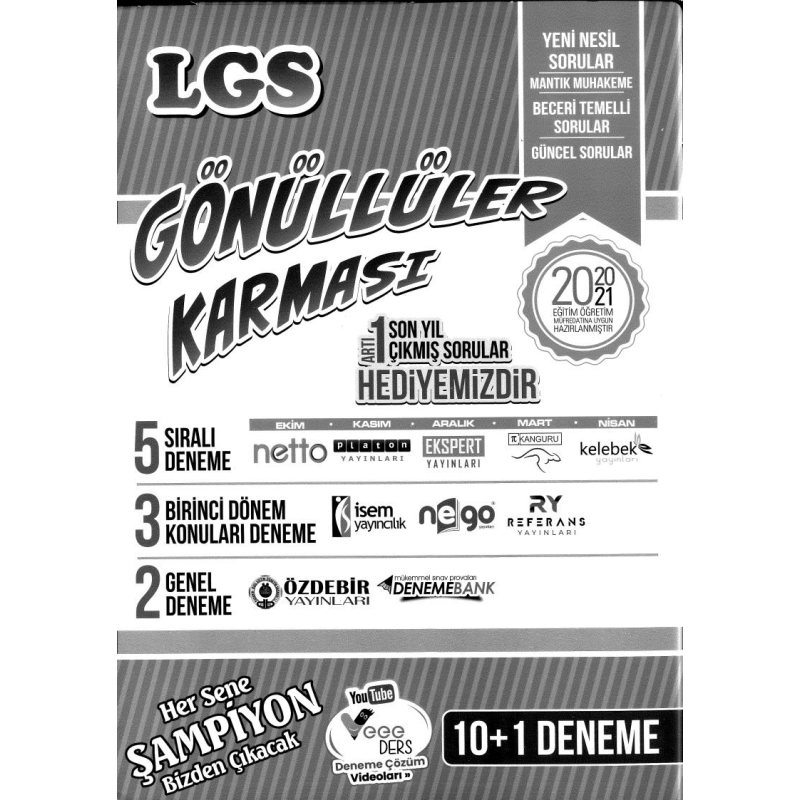 LGS GÖNÜLLÜLER KARMASI 10+1 DENEME