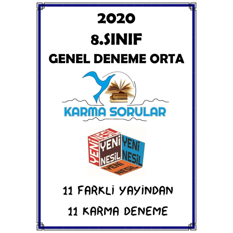 GENEL DENEME ORTA 11 FARKLI YAYINDAN 11 KARMA DENEME