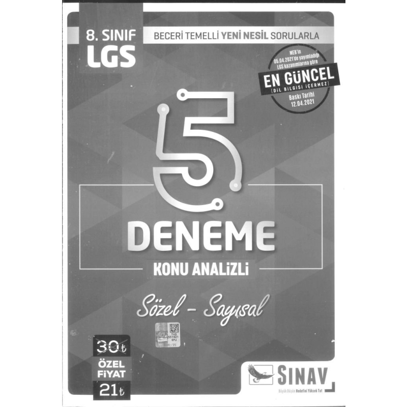 LGS 5 DENEME KONU ANALİZİ SÖZEL SAYISAL