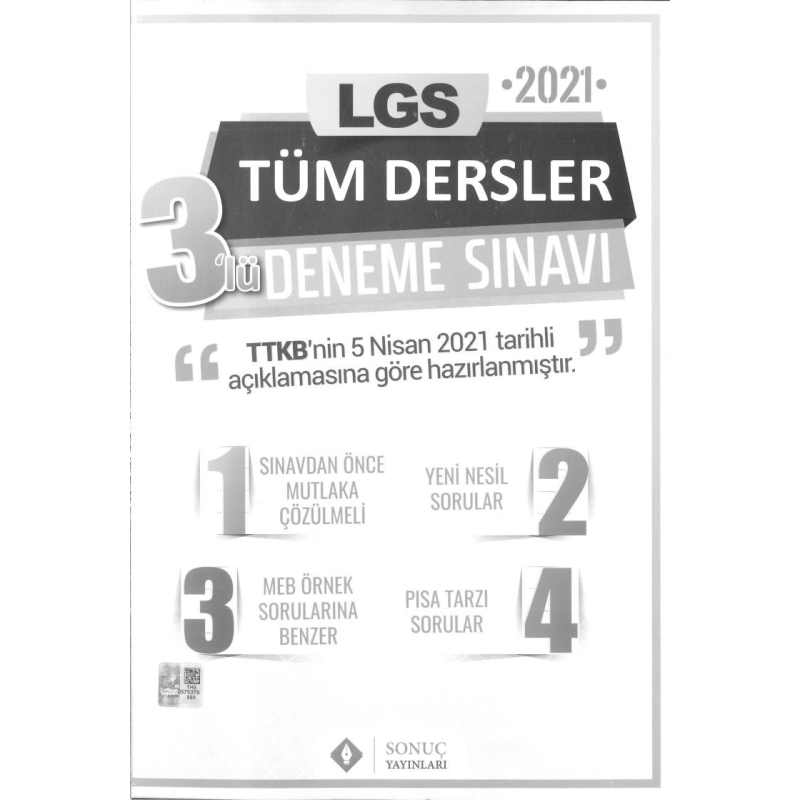 LGS TÜM DERSLER 3'LÜ DENEME SINAVI