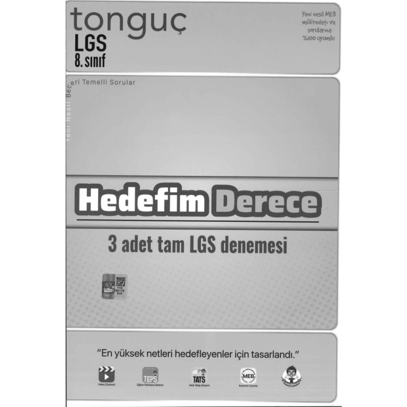 LGS HEDEFİM DERECE 3 ADET TAM LGS DENEMESİ