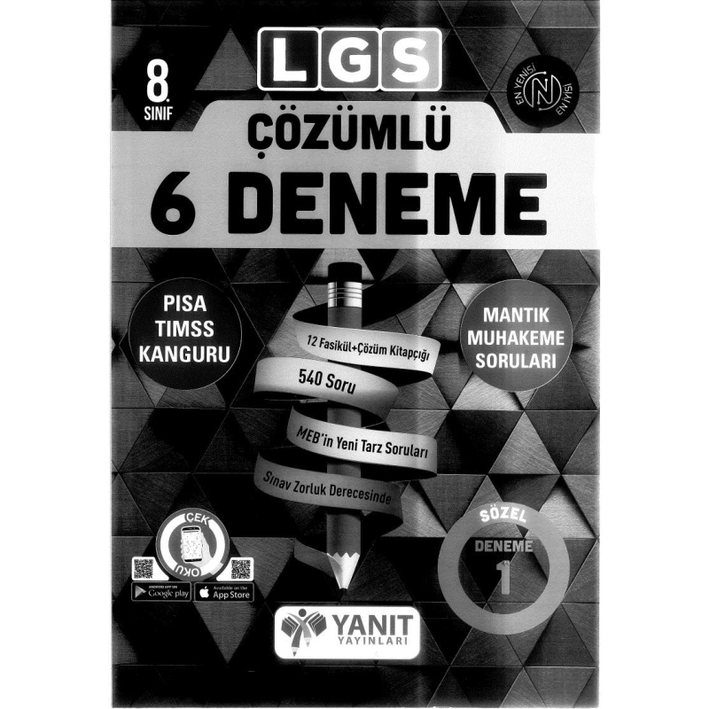 LGS ÇÖZÜMLÜ 6 DENEME MANTIK MUHAKEME SORULARI
