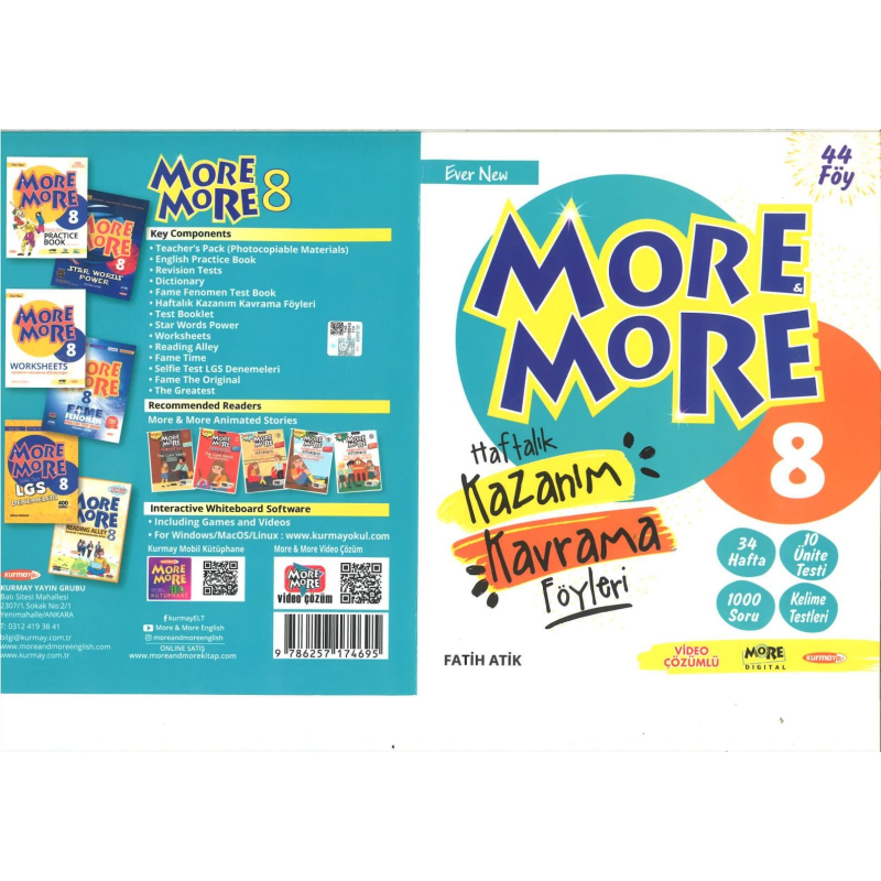 MORE MORE HAFTALIK KAZANIM KAVRAMA FÖYLERİ 34 HAFTA