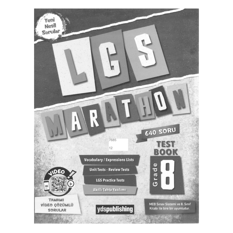 LGS MARATHON 640 SORU ENGLISH
