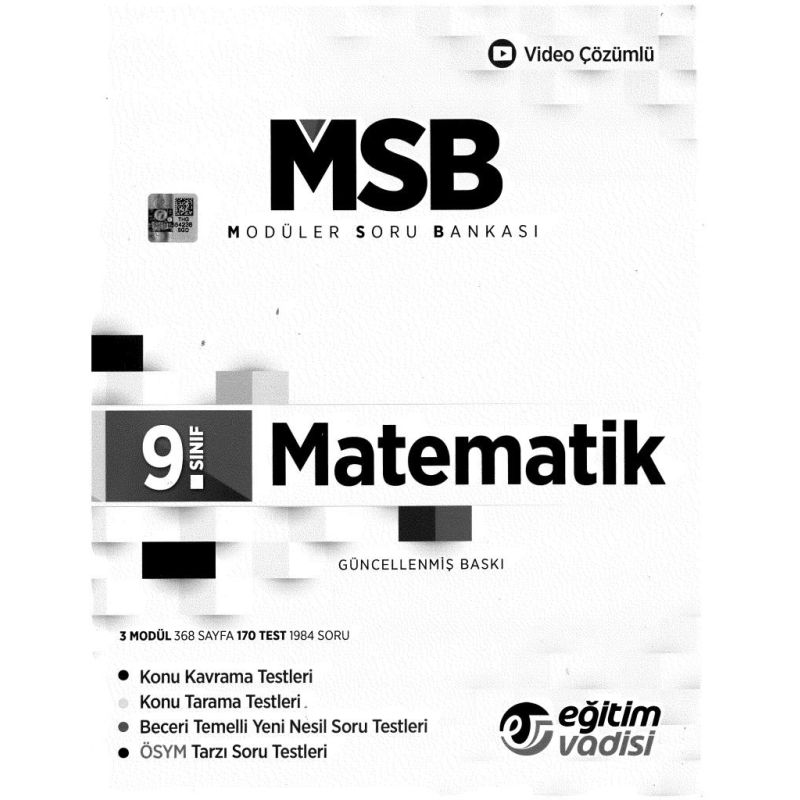 MODÜLER SORU BANKASI MATEMATİK GÜNCELLENMİŞ BASKI
