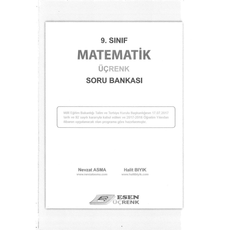 MATEMATİK ÜÇRENK SORU BANKASI