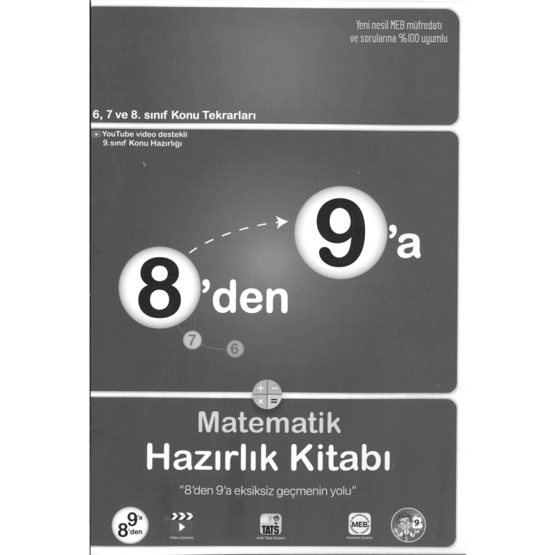 8'DEN 9'A MATEMATİK HAZIRLIK KİTABI