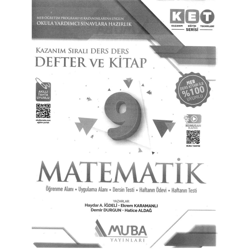 MATEMATİK KAZANIM SIRALI DERS DERS DEFTER VE KİTAP