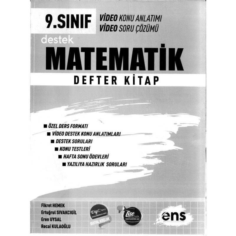 MATEMATİK DEFTER KİTAP KONU ANLATIMI