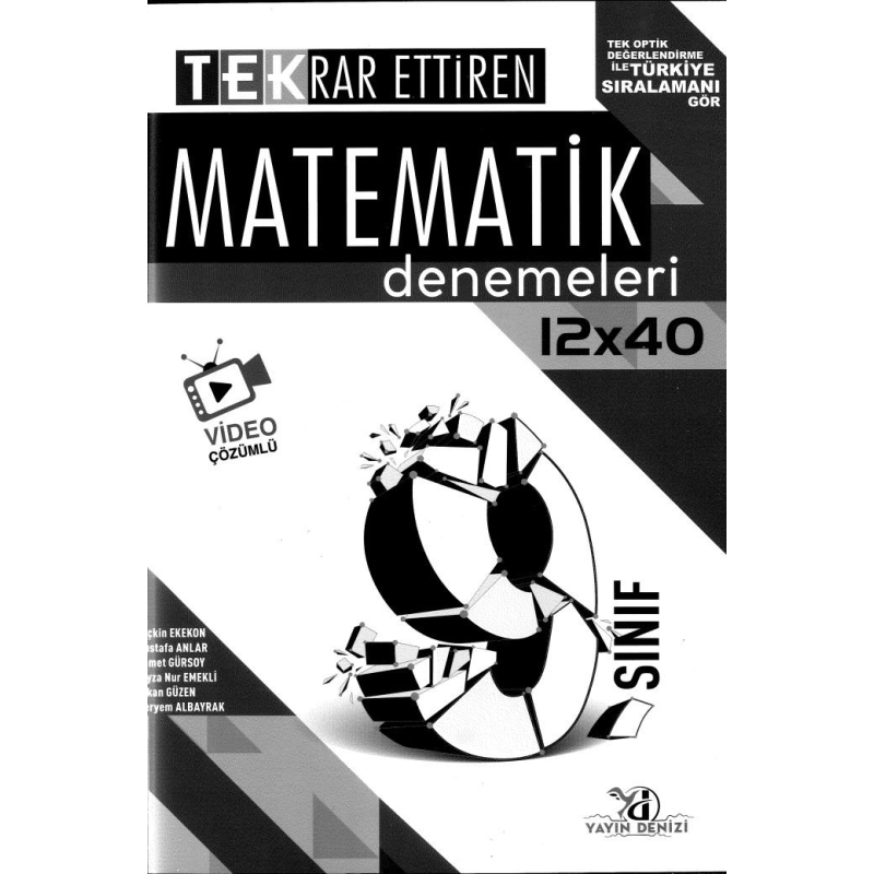 TEKRAR ETTİREN MATEMATİK DENEMELERİ 12x40