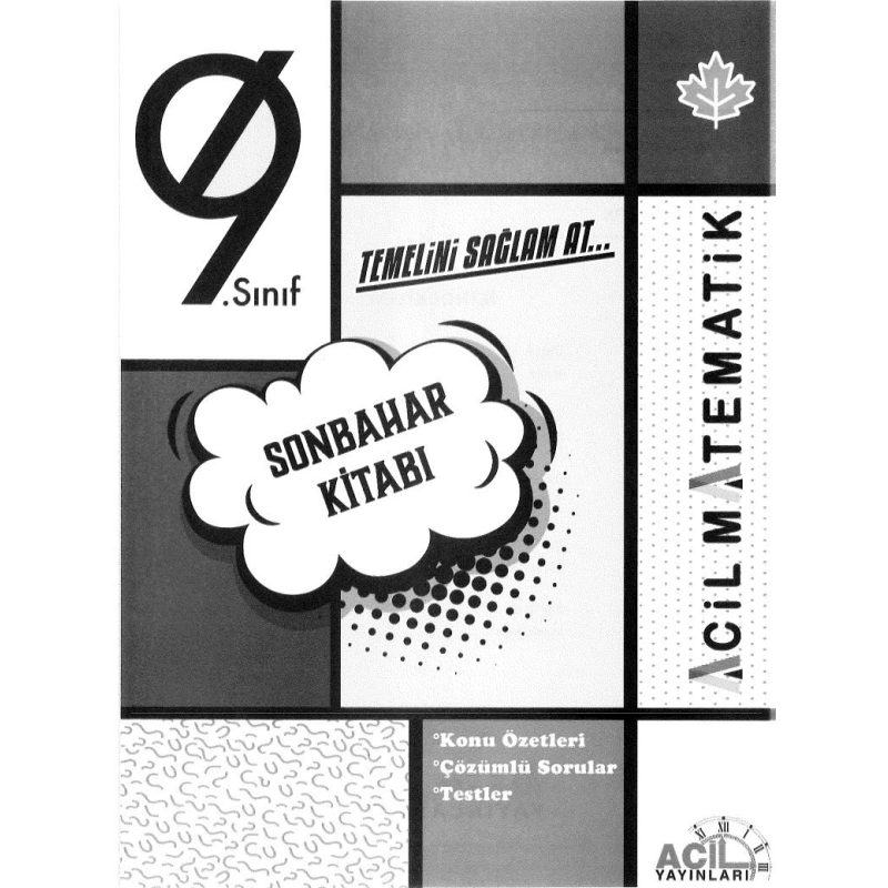 TEMELİNİ SAĞLAM AT SONBAHAR KİTABI ACİL MATEMATİK