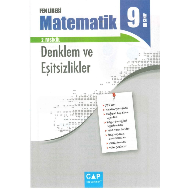 FEN LİSESİ MATEMATİK 2. FASİKÜL DENKLEM VE EŞİTSİZLİKLER