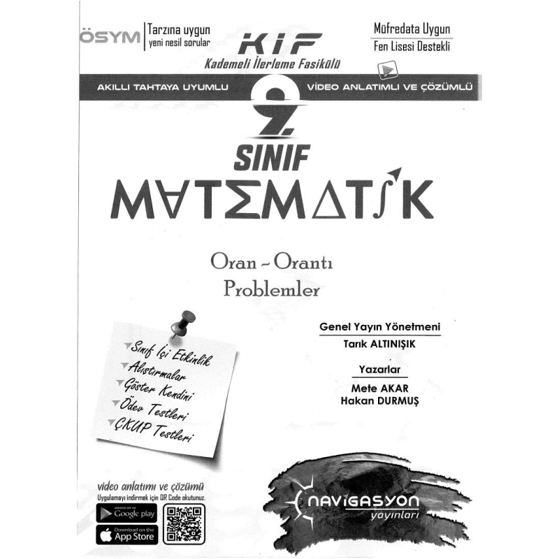 KADEMELİ İLERLEME FASİKÜLÜ MATEMATİK ORAN ORANTI PROBLEMLER