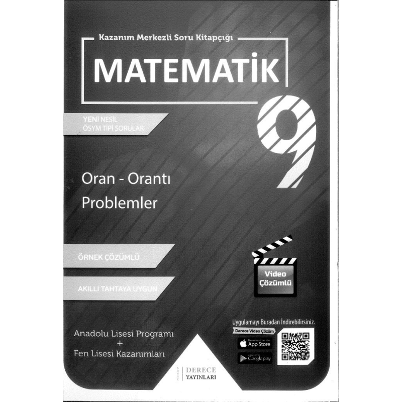 MATEMATİK SORU KİTAPÇIĞI ORAN ORANTI PROBLEMLER