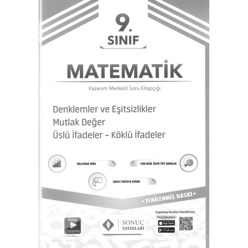 MATEMATİK SORU KİTAPÇIĞI DENKLEMLER VE EŞİTSİZLİKLER MUTLAK DEĞER ÜSLÜ İFADELER KÖKLÜ İFADELER