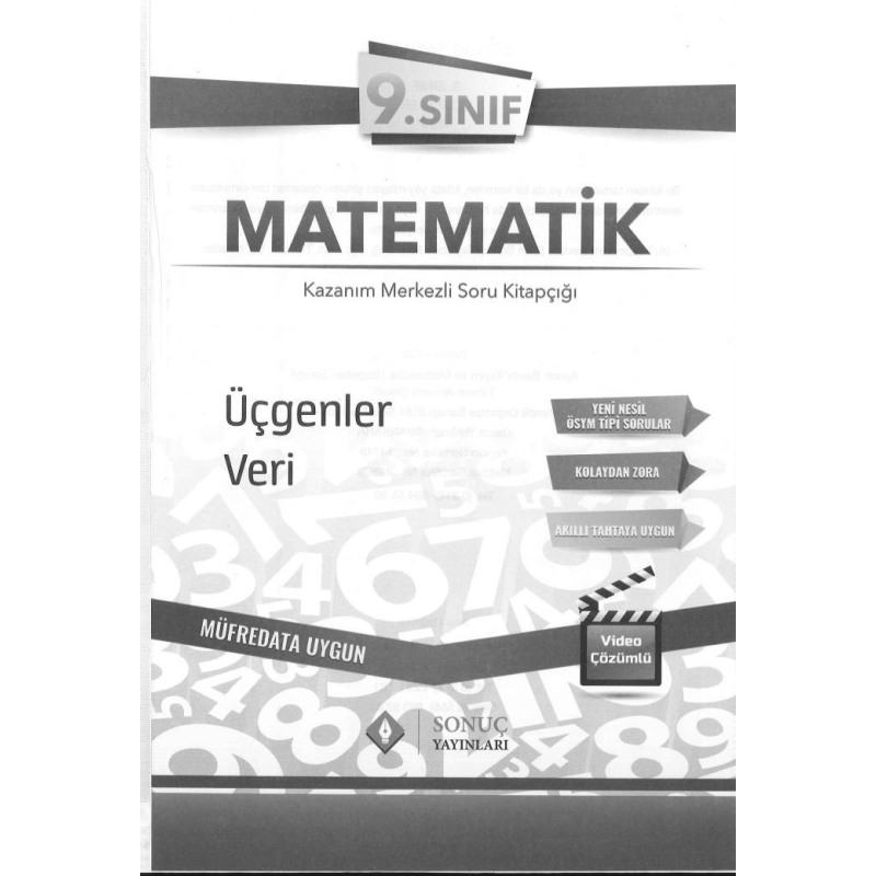 MATEMATİ K SORU KİTAPÇIĞI ÜÇGENLER VERİ