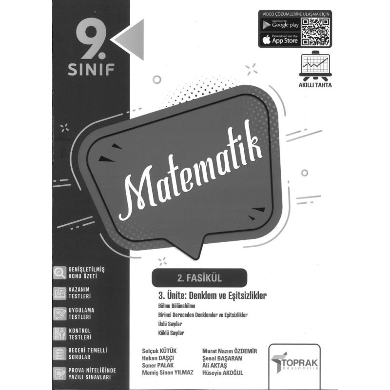 MATEMATİK 2. FASİKÜL DENKLEMLER VE EŞİTSİZLİKLER