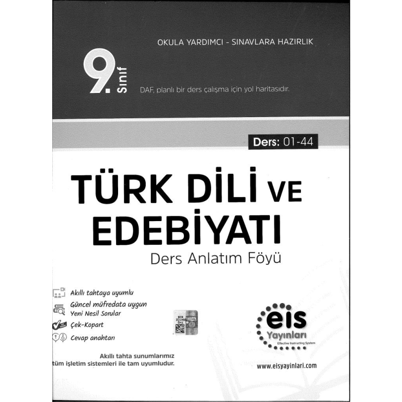 TÜRK DİLİ VE EDEBİYATI DERS ANLATIM FÖYÜ