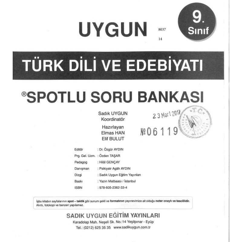 TÜRK DİLİ VE EDEBİYATI SPOTLU SORU BANKASI
