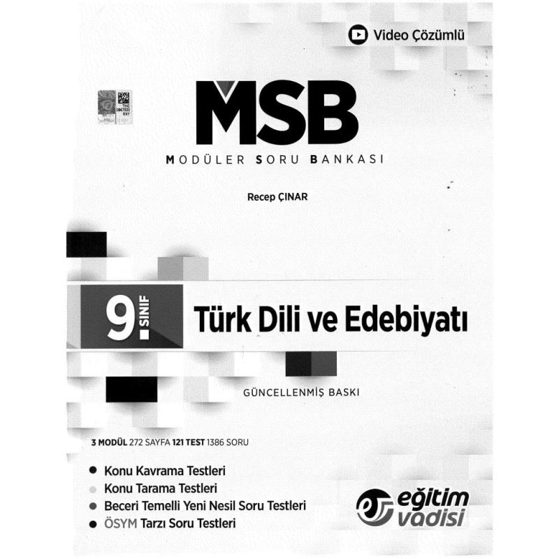MODÜLER SORU BANKASI TÜRK DİLİ VE EDEBİYATI