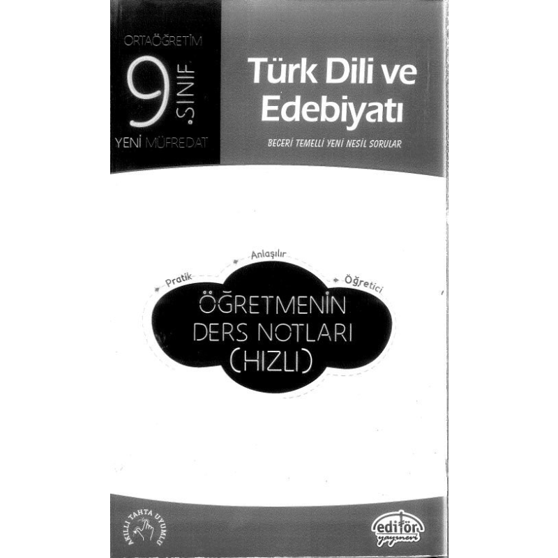 TÜRK DİLİ VE EDEBİYATI ÖĞRETMENİN DERS NOTLARI (HIZLI)