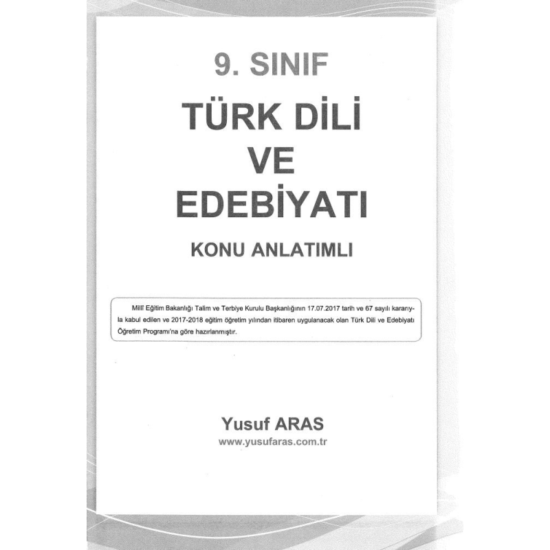TÜRK DİLİ VE EDEBİYATI KONU ANLATIMLI