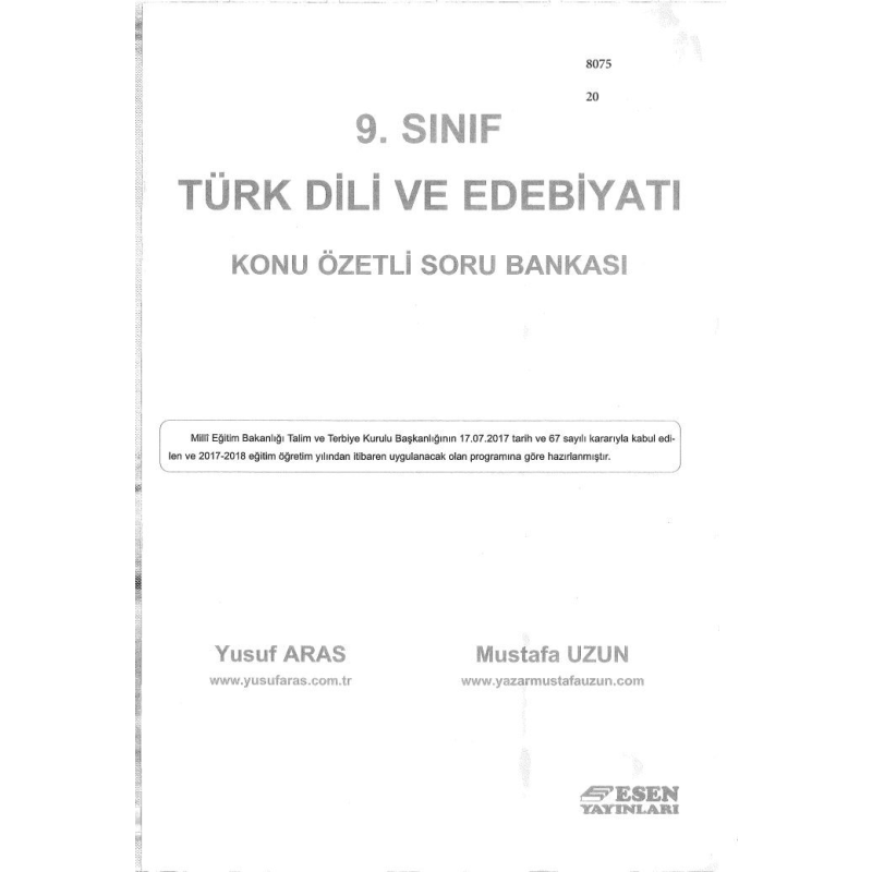 TÜRK DİLİ VE EDEBİYATI KONU ÖZETLİ SORU BANKASI