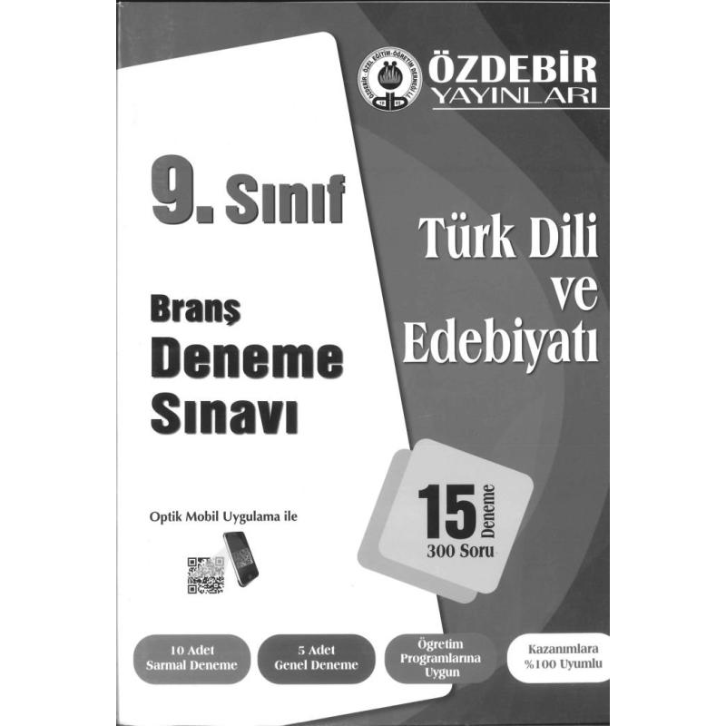 BRANŞ DENEME SINAVI TÜRK DİLİ VE EDEBİYATI 15 DENEME 300 SORU