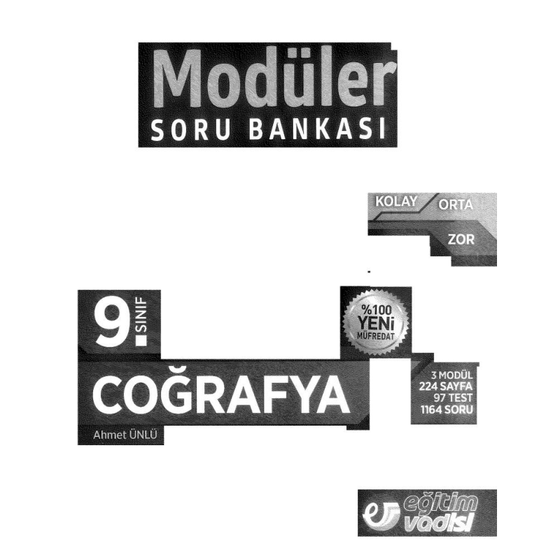 MODÜLER SORU BANKASI COĞRAFYA
