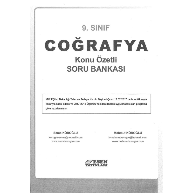 COĞRAFYA KONU ÖZETLİ SORU BANKASI