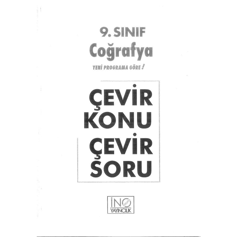 COĞRAFYA ÇEVİR KONU ÇEVİR SORU
