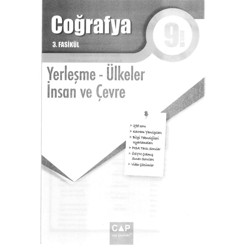 COĞRAFYA 3. FASİKÜL YERLEŞME ÜLKELER İNSAN VE ÇEVRE