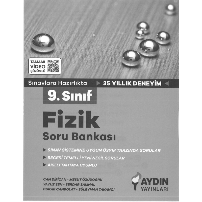 FİZİK SORU BANKASI SINAVLARA HAZIRLIK 35 YILLIK DENEYİM