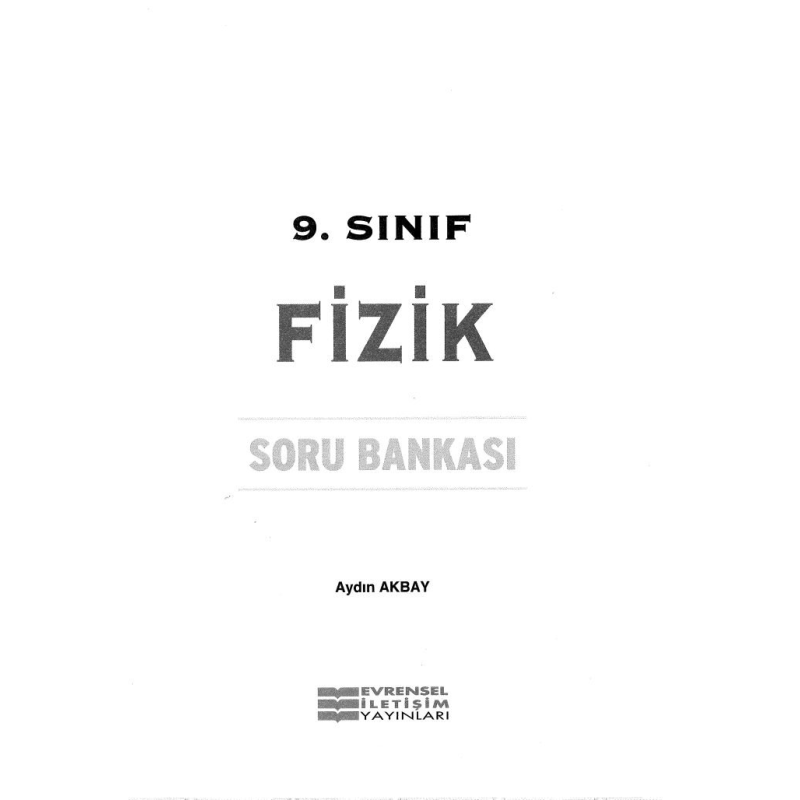 FİZİK SORU BANKASI AYDIN AKBAY