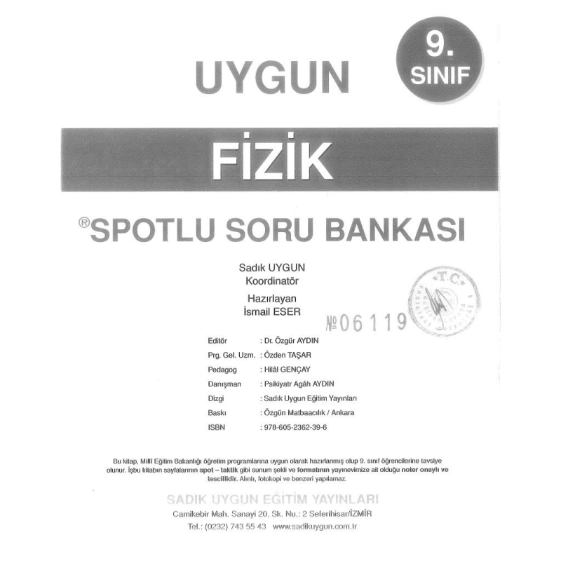 FİZİK SPOTLU SORU BANKASI