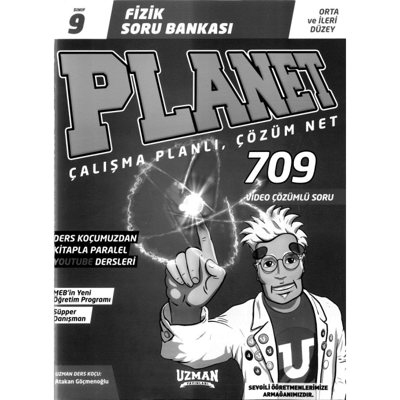 FİZİK SORU BANKASI PLANET ÇALIŞMA PLANLI ÇÖZÜM NET 709 SORU