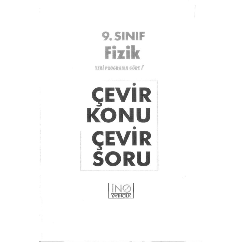ÇEVİR KONU ÇEVİR SORU FİZİK
