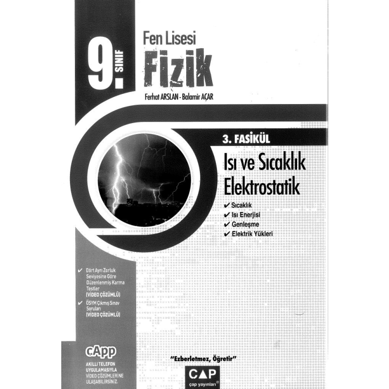 FEN LİSESİ FİZİK 3. FASİKÜL ISI VE SICAKLIK ELEKTROSTATİK