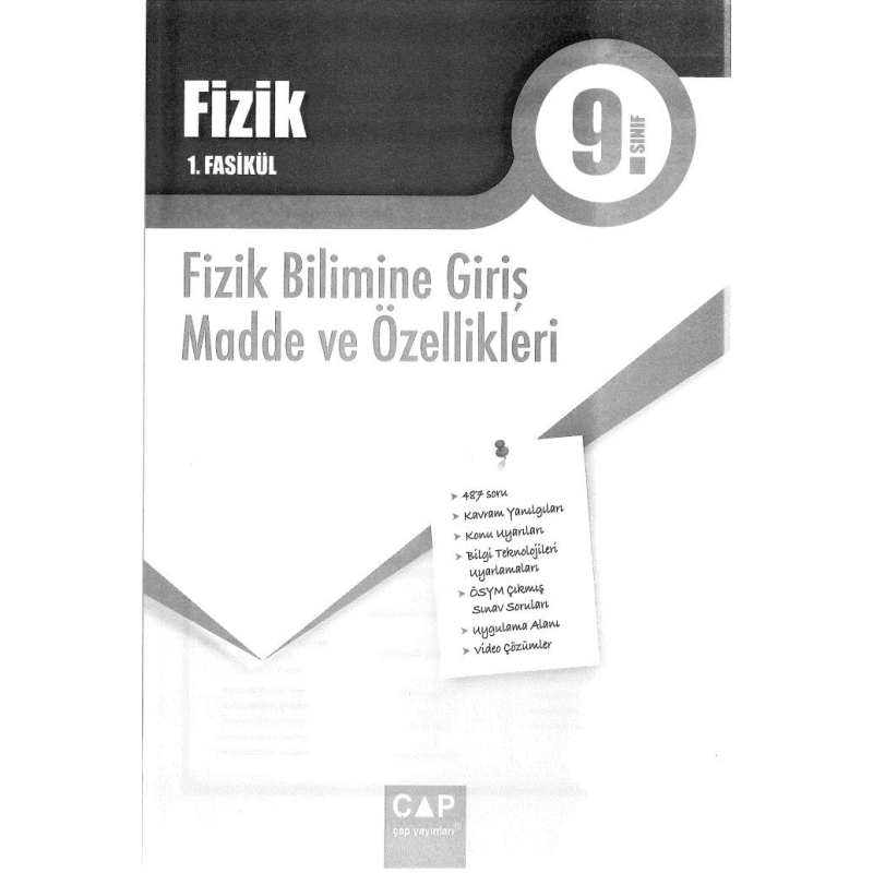FİZİK 1. FASİKÜL FİZİK BİLİMİNE GİRİŞ MADDE VE ÖZELLİKLERİ