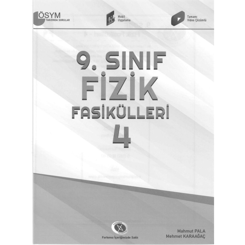 FİZİK FASİKÜLLERİ 4 ÖSYM TARZINDA SORULAR