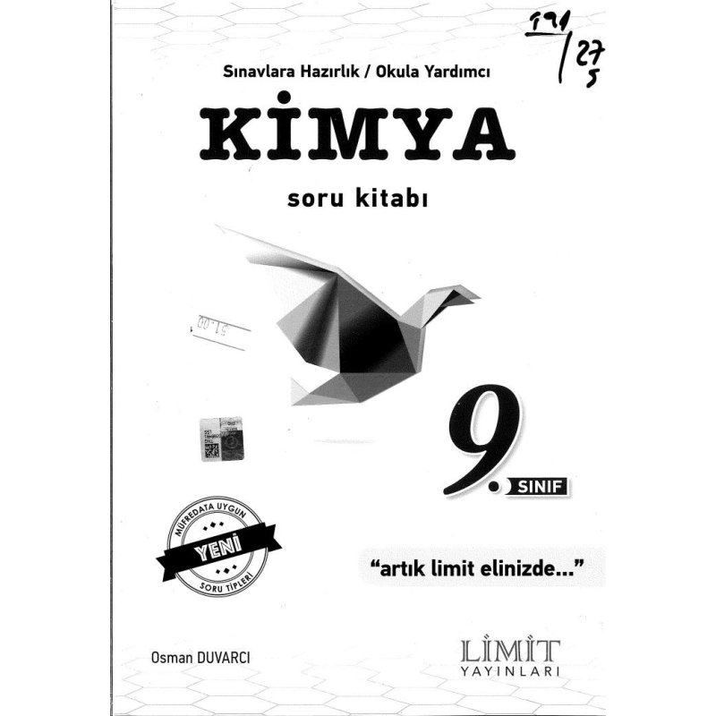 KİMYA SORU KİTABI ARTIK LİMİT ELİNİZDE