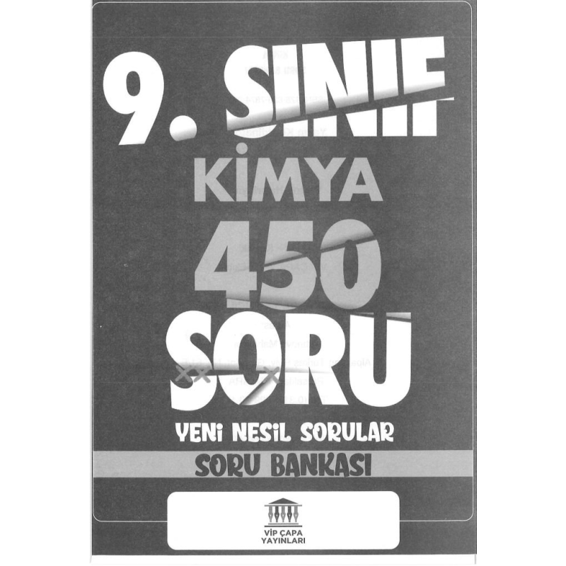 KİMYA 450 SORU YENİ NESİL SORU BANKASI