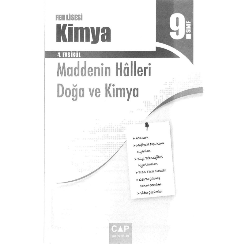 FEN LİSESİ KİMYA 4. FASİKÜL MADDENİN HALLERİ DOĞA VE KİMYA