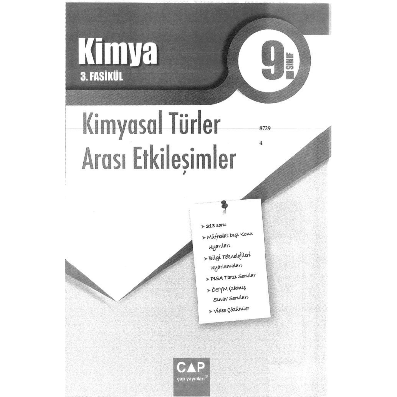 KİMYA 3. FASİKÜL KİMYASAL TÜRLER ARASI ETKİLEŞİMLER
