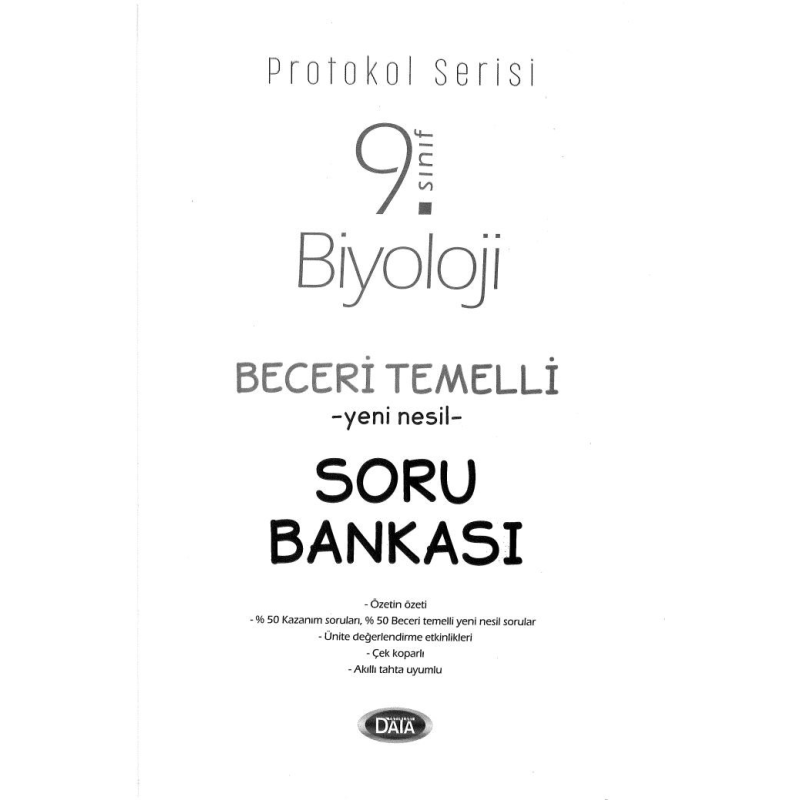 BİYOLOJİ BECERİ TEMELLİ YENİ NESİL SORU BANKASI