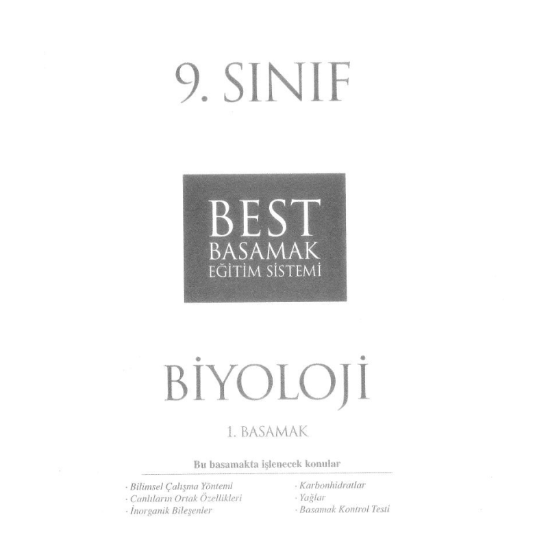 BİYOLOJİ 1. BASAMAK